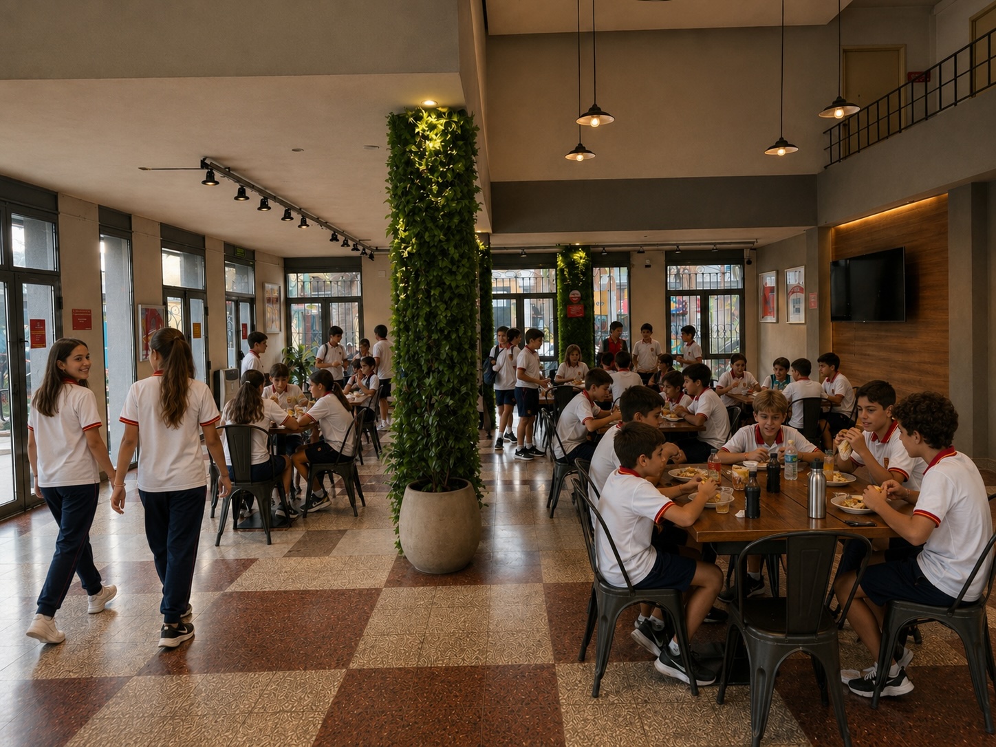 Comedor escolar del Club Belgrano